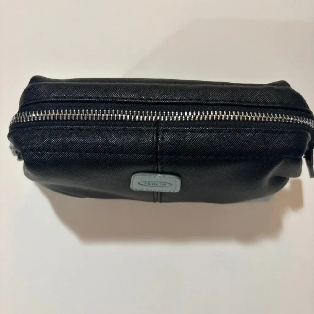 BRICS Qatar Airways Travel Cosmetic Pouch Brown Blue - Picture 5 of 10